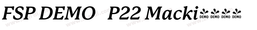 FSP DEMO   P22 Macki字体转换